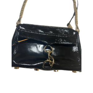 Rebecca Minkoff Black Clutch Crossbody Leather Bag Black